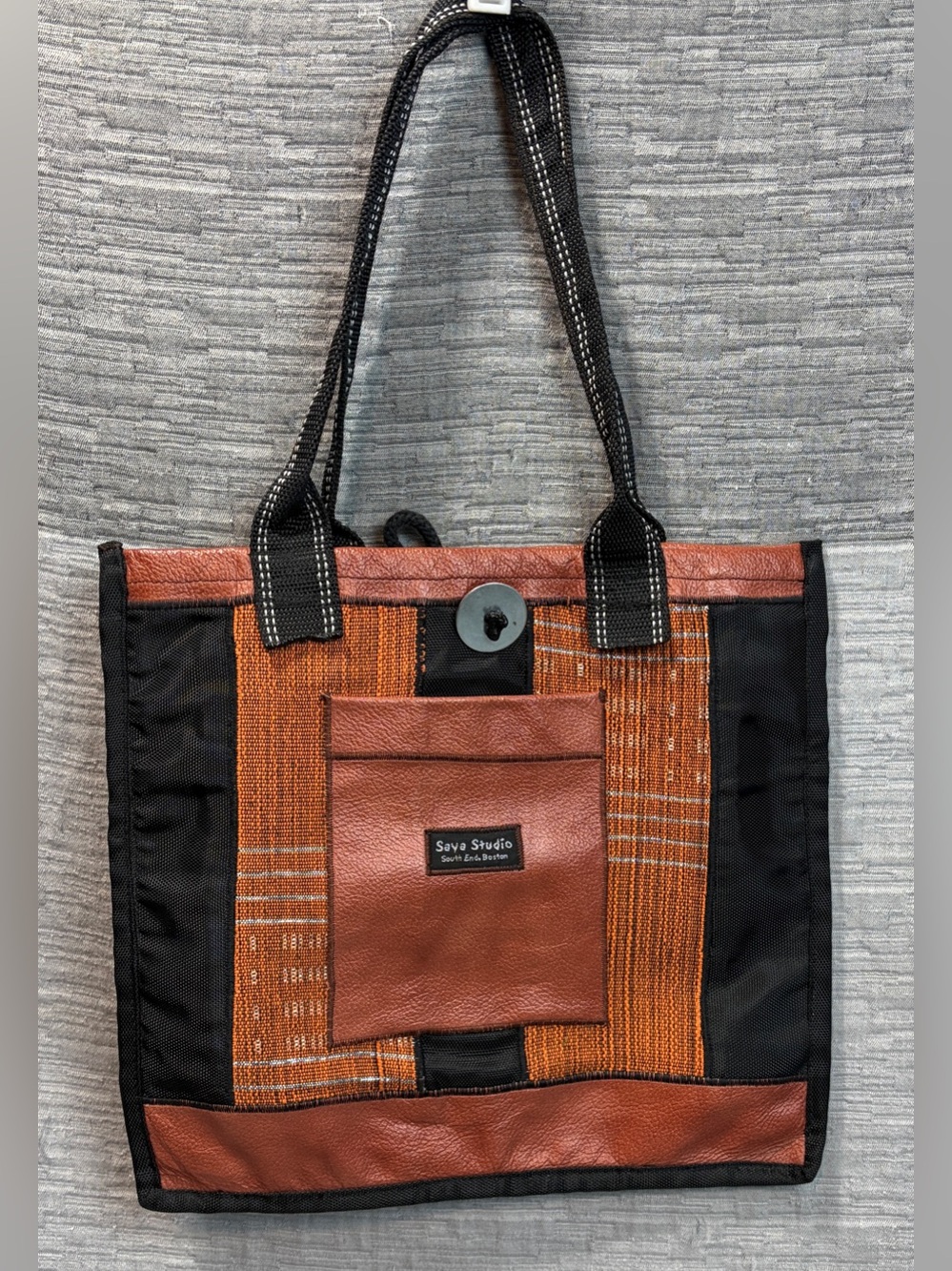Saya Studio South End Boston patchworked tote bag
